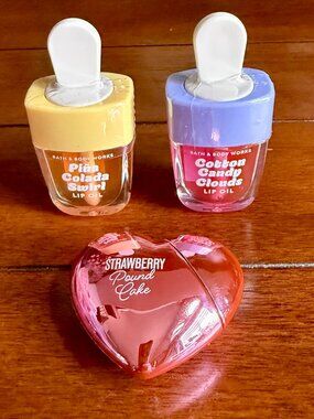 NEW 3-Pc Lip Oil Trio Bath & Body Works